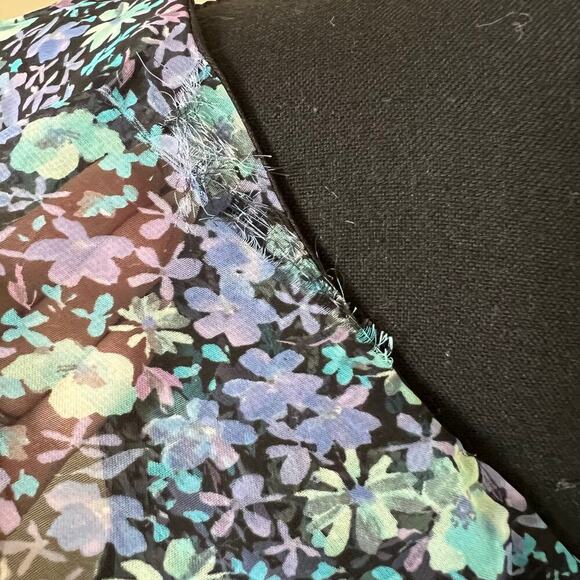 Special Thyme Vintage Y2K Floral Cottagecore Ruffle Maxi Dress Blue Size 14W - Picture 6 of 9